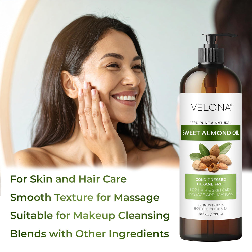 velona oil applied to hair ends demonstrating shine and manageability benefit