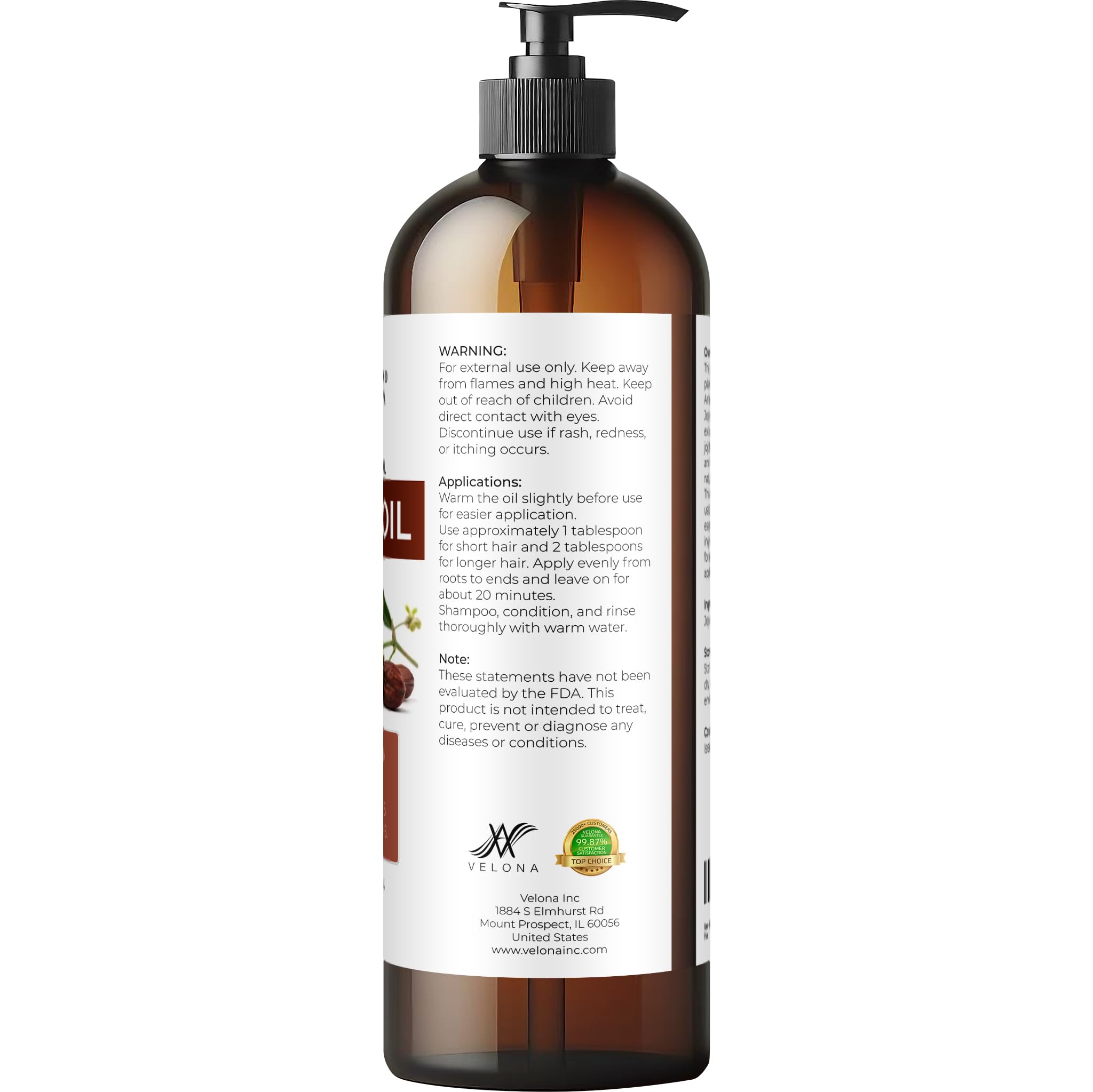 velona close-up texture of oil highlighting lightweight absorption benefits