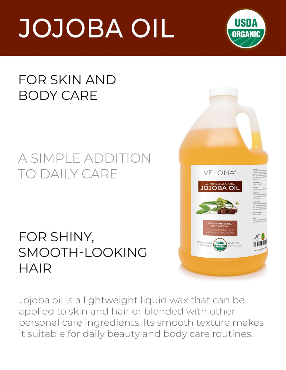 velona oil pouring closeup demonstrating texture and easy absorption benefit