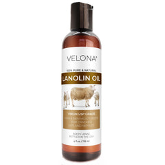 velona lanolin oil front bottle showing label and purity benefit
