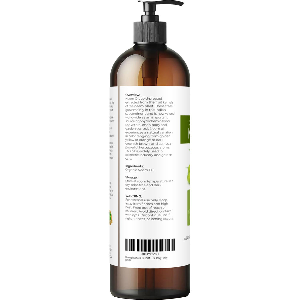 velona neem oil texture in hand showing concentrated oil for DIY blends