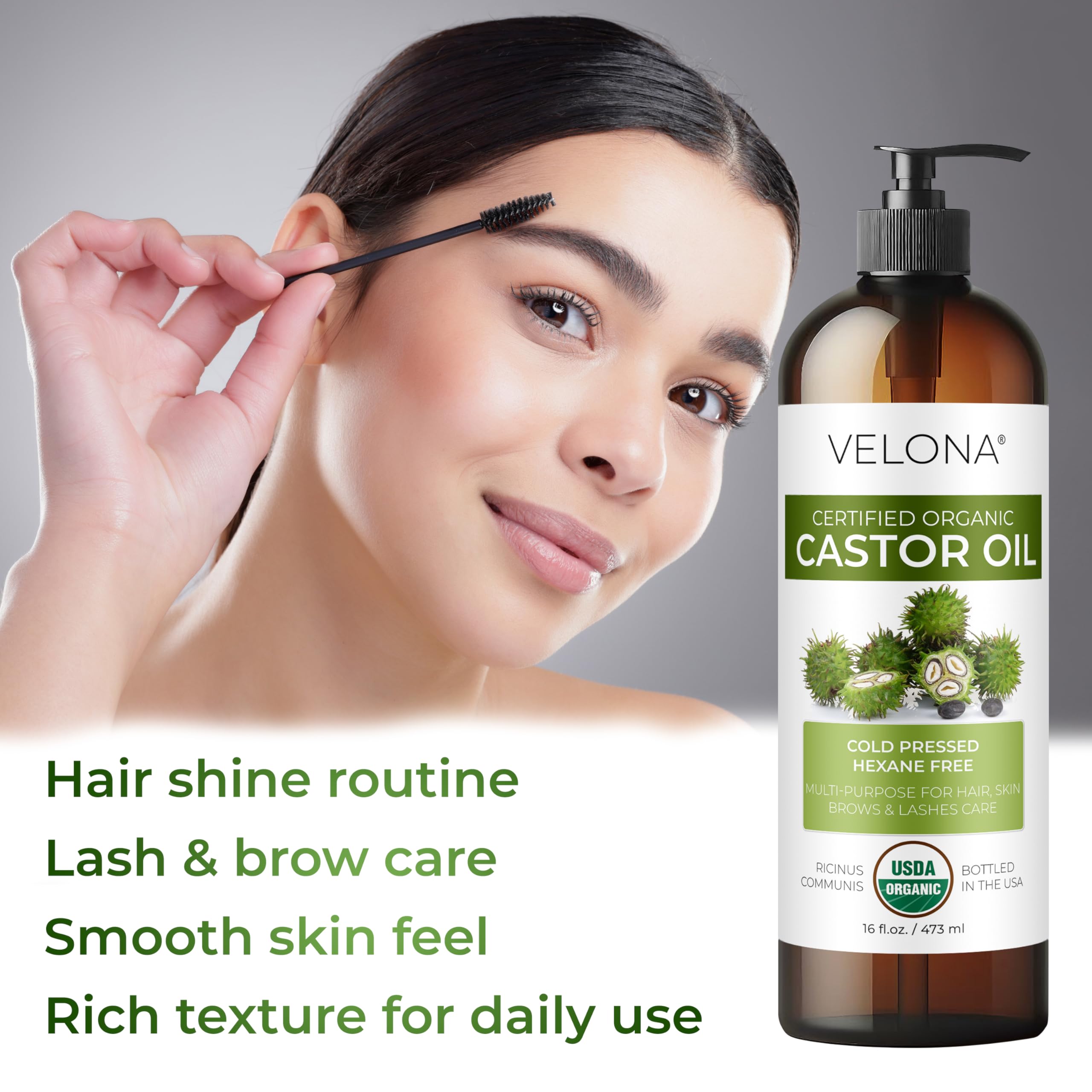 velona oil drop texture closeup showing glossy viscous texture benefit