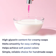 velona close-up of soap base texture showing smooth high-glycerin finish