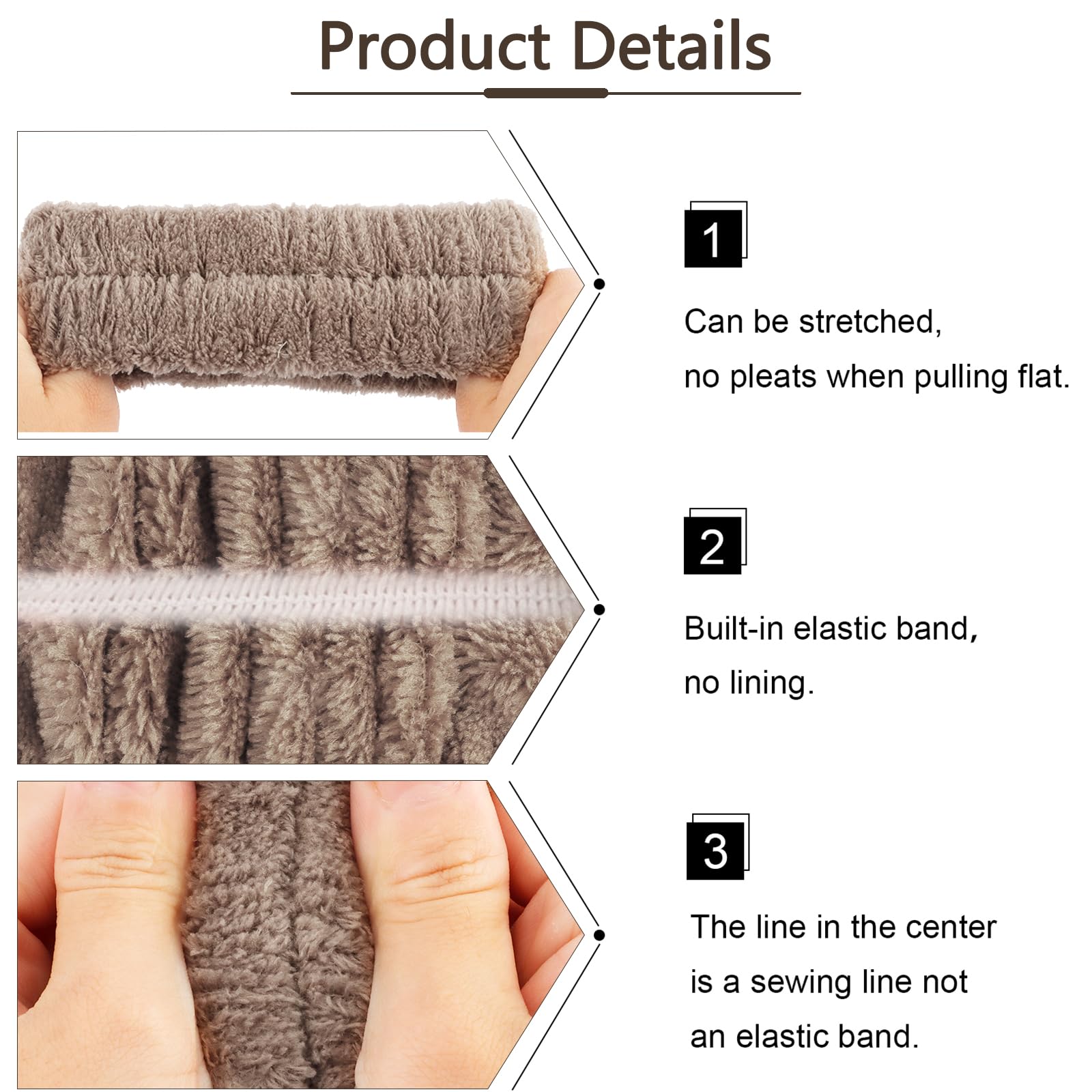 VELSCRUN fabric texture closeup shows plush material for comfortable wear