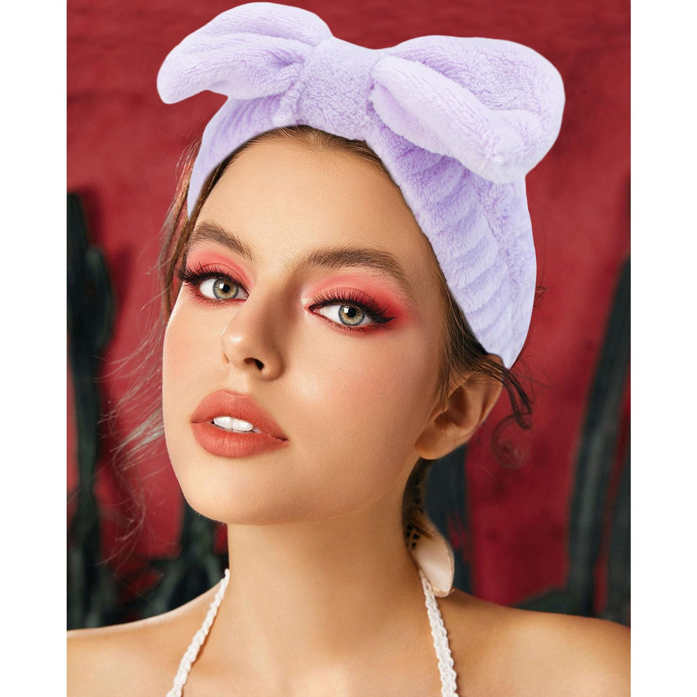 VELSCRUN folded headband showing elastic pleats and comfortable secure fit
