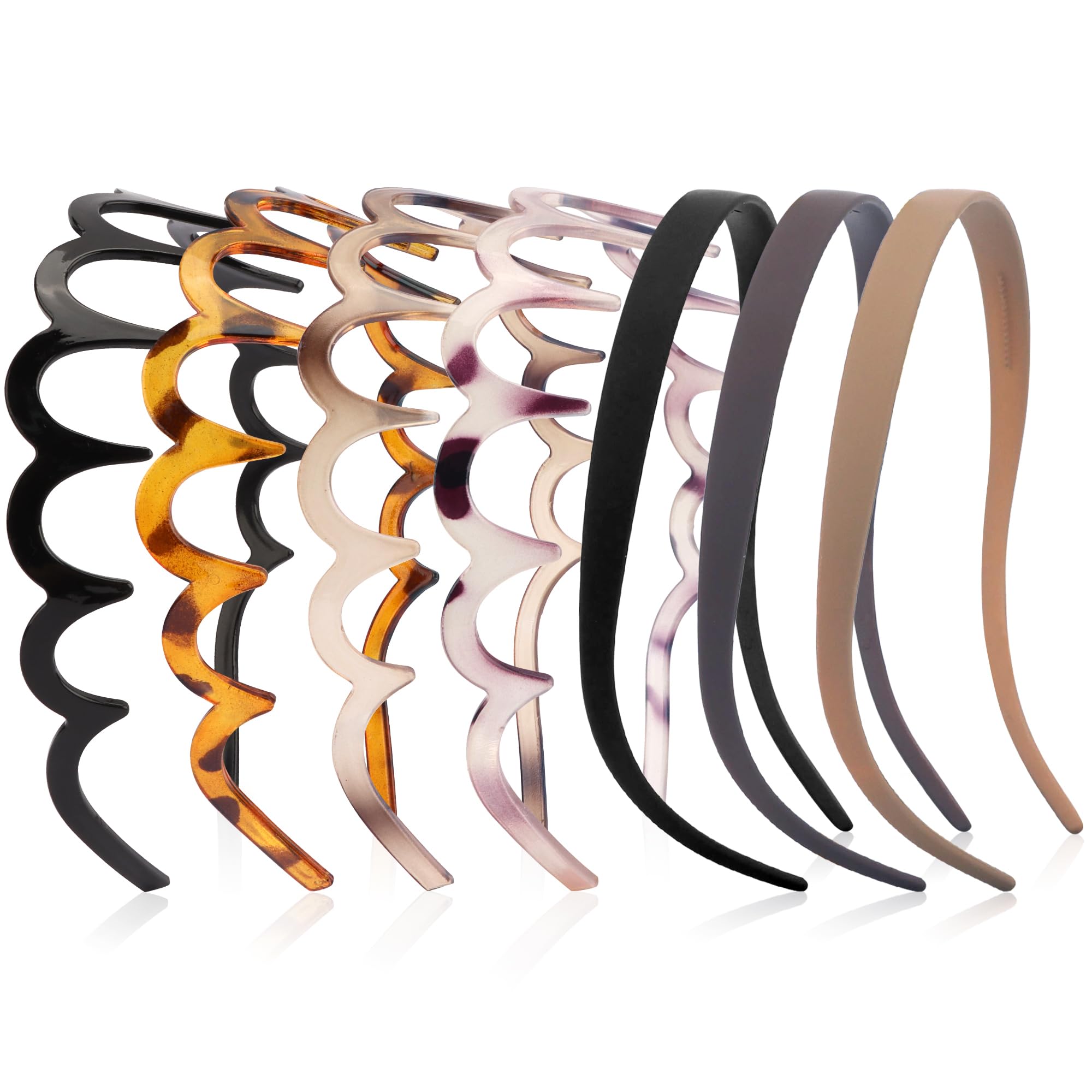 VELSCRUN front view of headbands showing sleek matte finish and pack benefit