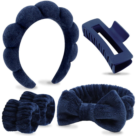 VELSCRUN front-view headband set showing all five pieces for easy routines