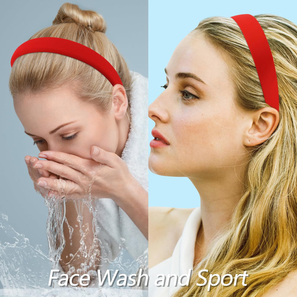 VELSCRUN model wearing headband to show real-life styling benefit