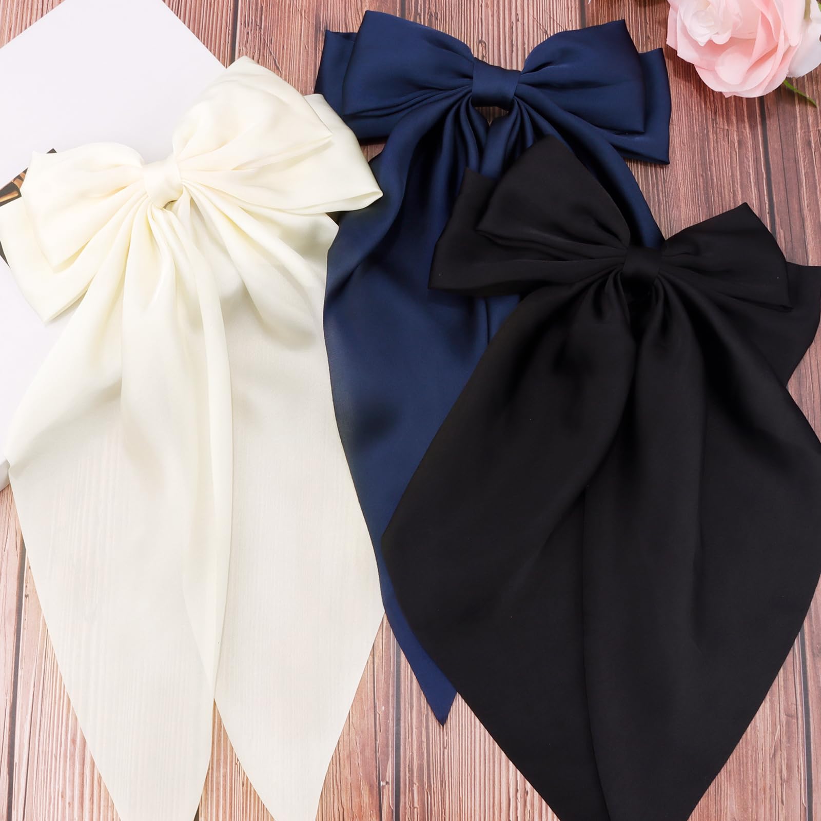 VELSCRUN bows styled on bridesmaid demonstrating formal outfit coordination benefit