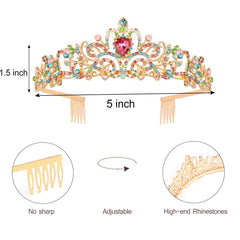 VELSCRUN tiara in hand showing compact size and lightweight comfort