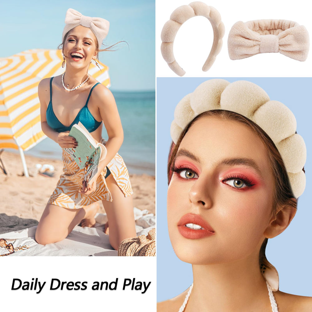 VELSCRUN side profile showing headband fit and gentle hold along the hairline