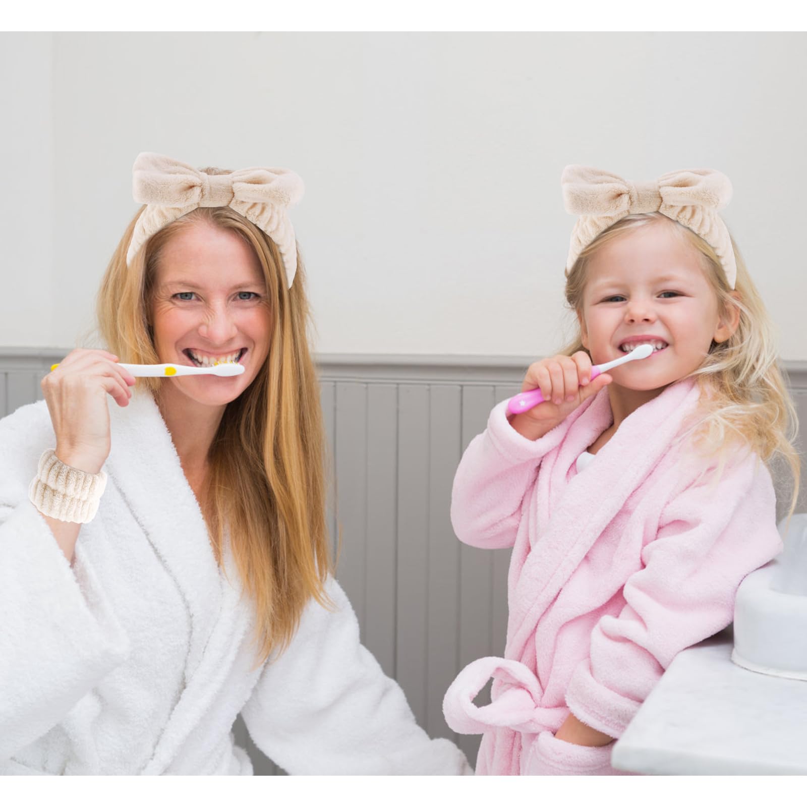 VELSCRUN used during facial mask application to keep hair away and protect styling
