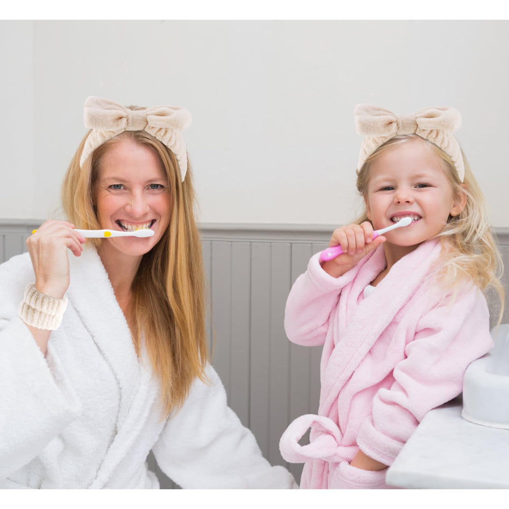 VELSCRUN used during facial mask application to keep hair away and protect styling