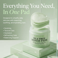 VELVURE pad with visible droplet of solution, shows hydrating soak