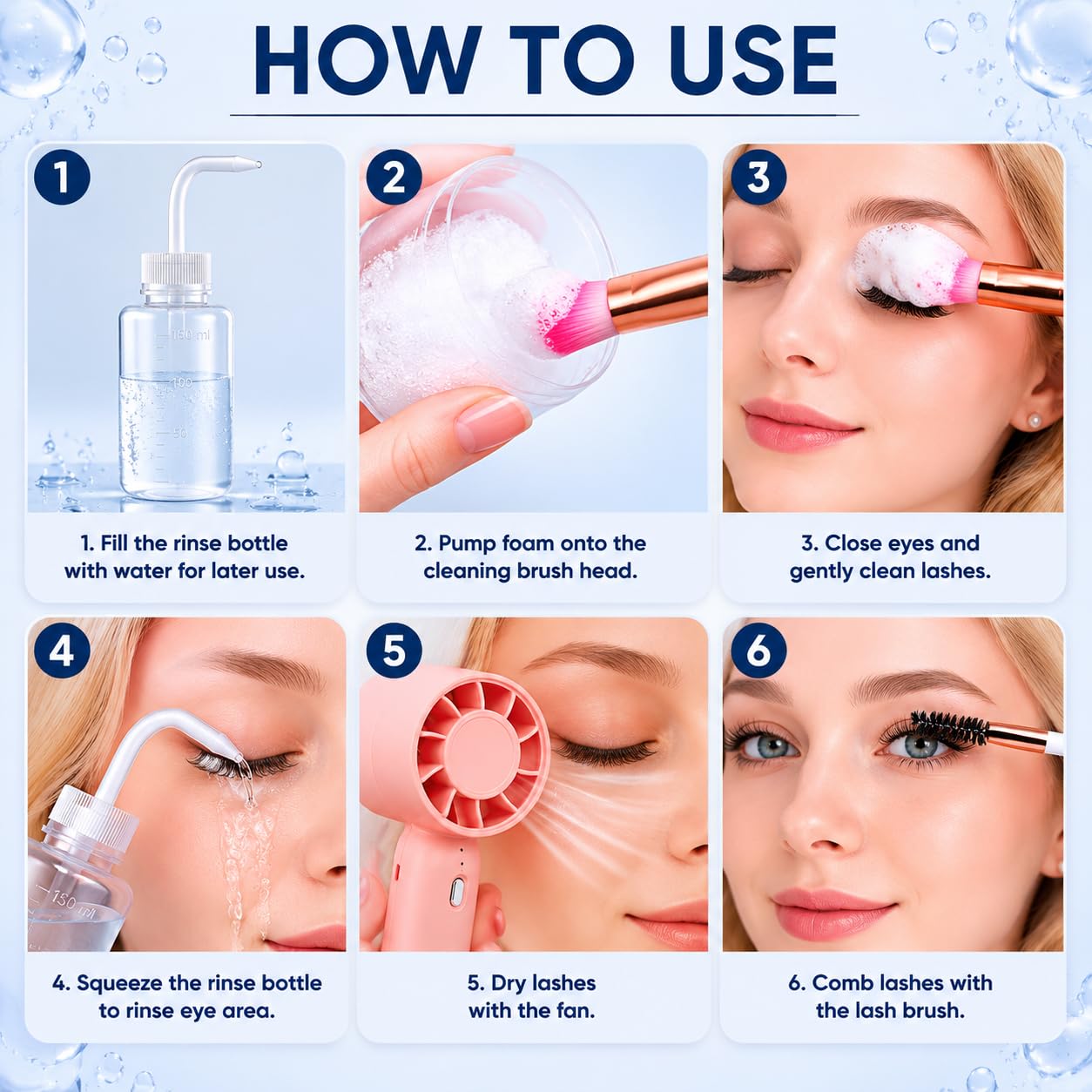 Vemofoper lifestyle application, at-home salon-style lash care and convenience