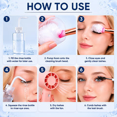 Vemofoper lifestyle application, at-home salon-style lash care and convenience