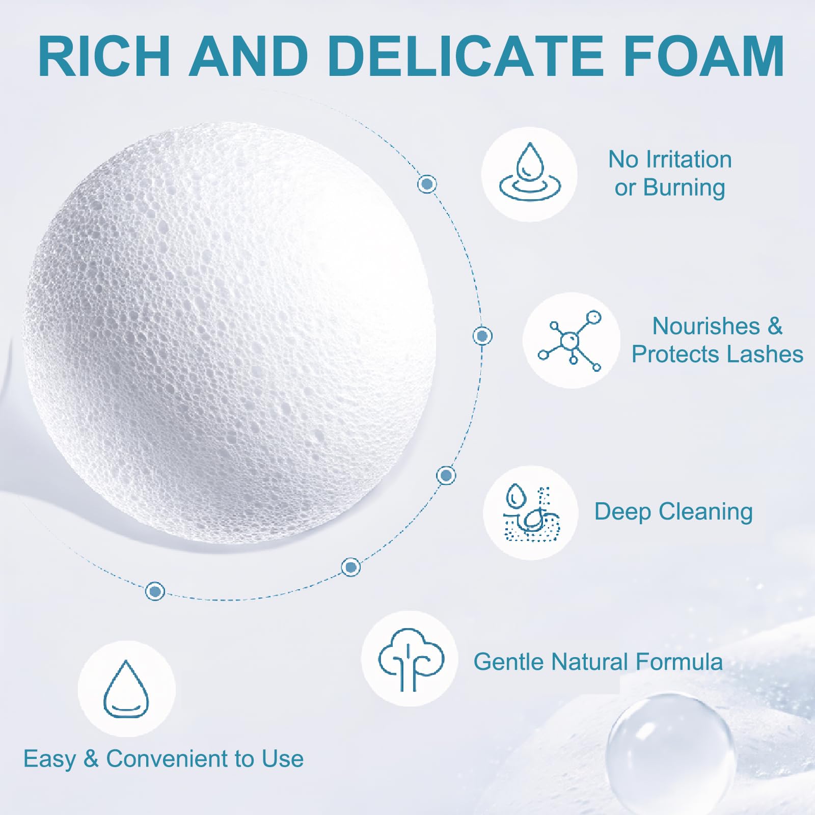 Vemofoper with soft cleansing brush in use, helps remove residue