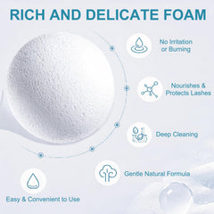 Vemofoper with soft cleansing brush in use, helps remove residue