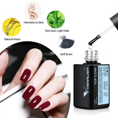 VENALISA applied on fingers showing chip-resistant, salon-quality look