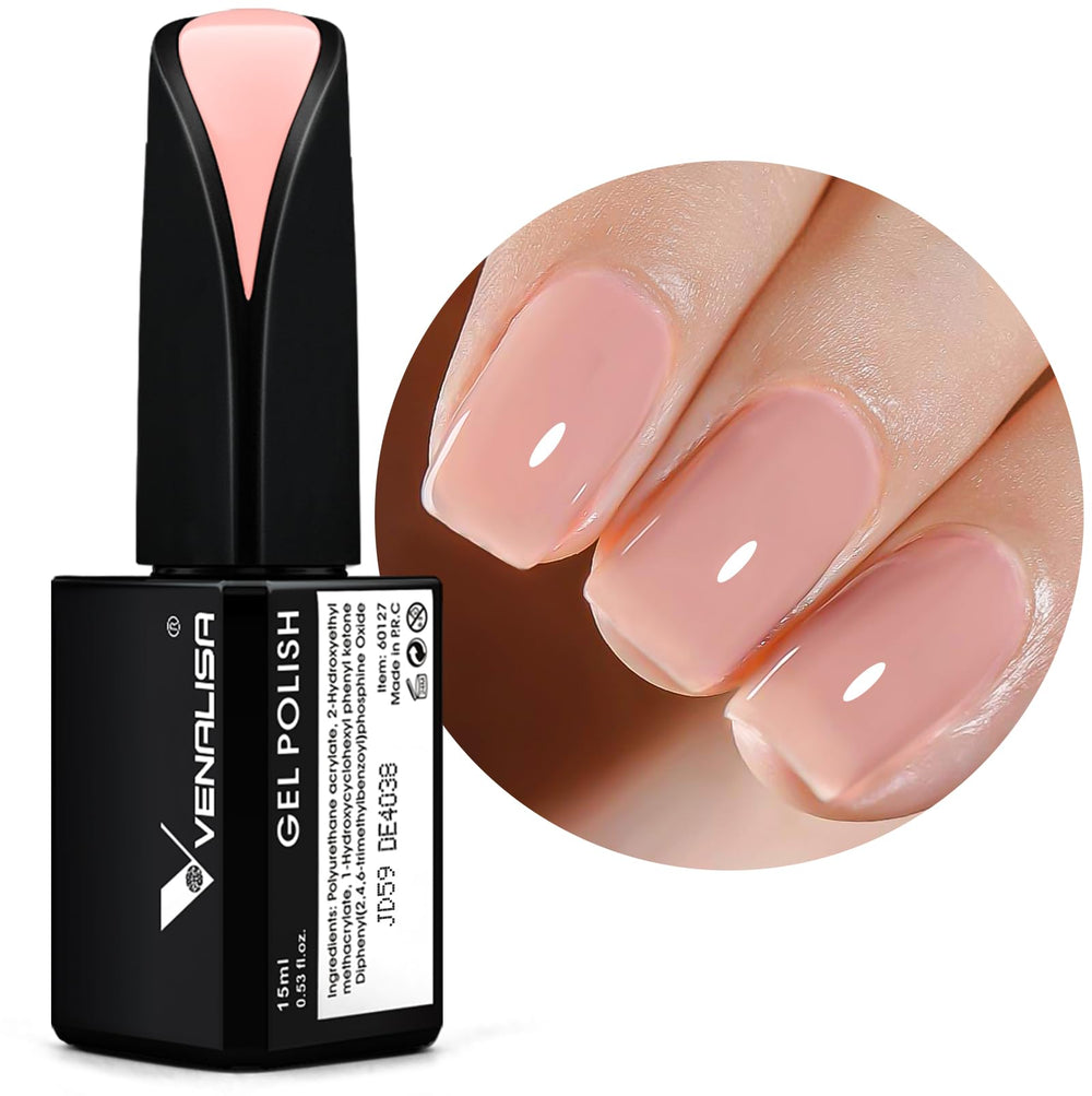 V VENALISA front bottle view shows jelly pink shade and clear benefits