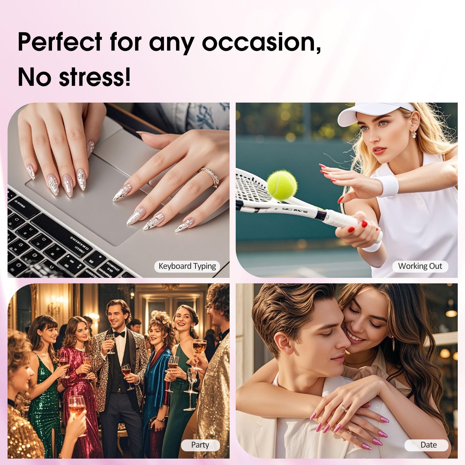 VENALISA lifestyle hands at cafe illustrating long-lasting, eye-catching manicure