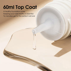 VENALISA applied on swatch tips showing durable glassy shine and scratch resistance
