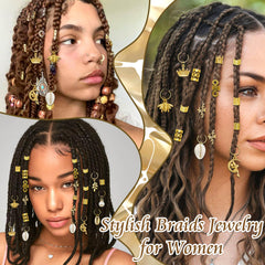 VENOFEN festival hairstyle showcasing mixed charms for standout looks