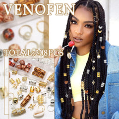 VENOFEN cuff worn on a dreadlock illustrating easy application and flair