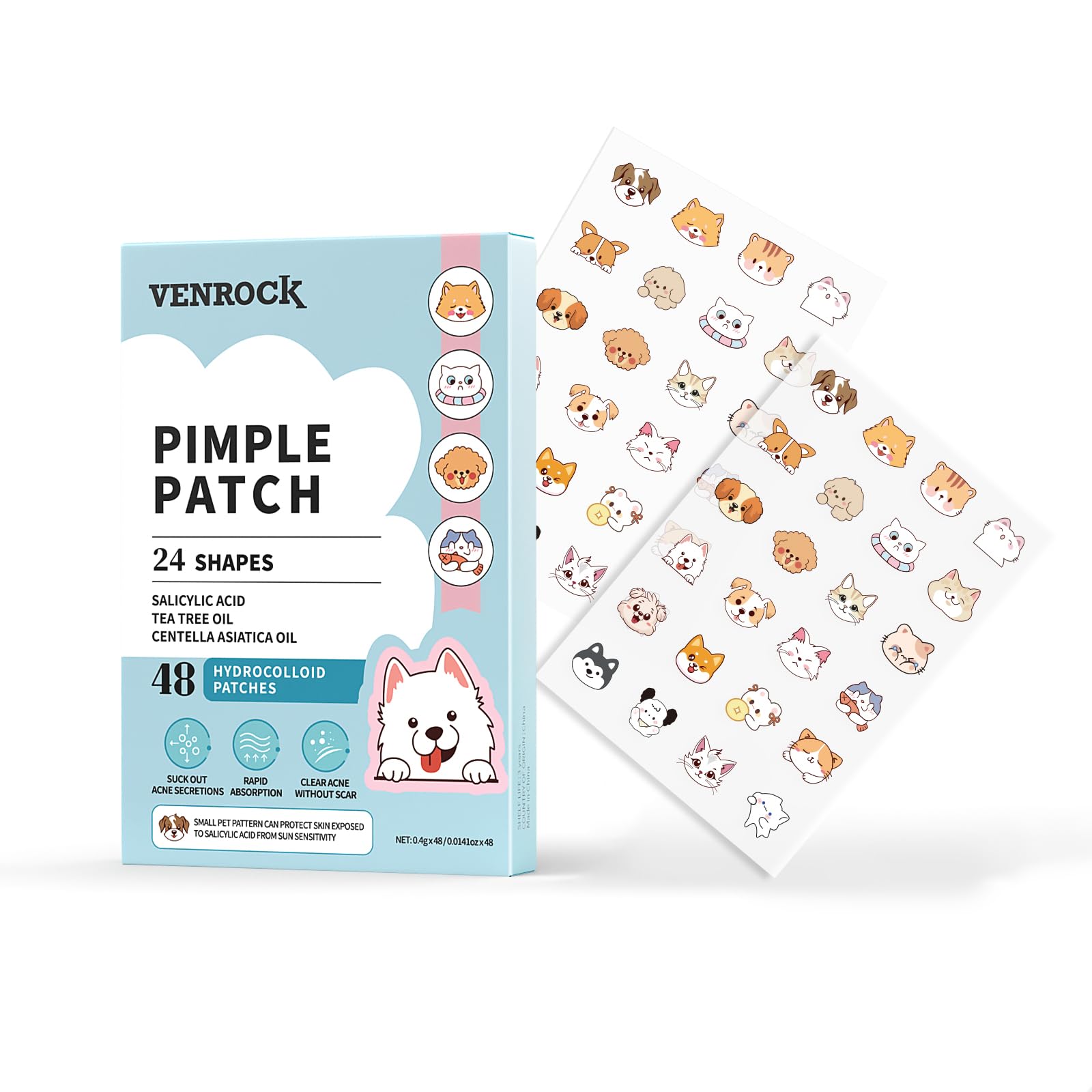 Venrock front packaging showing box and patches for easy identification and trust
