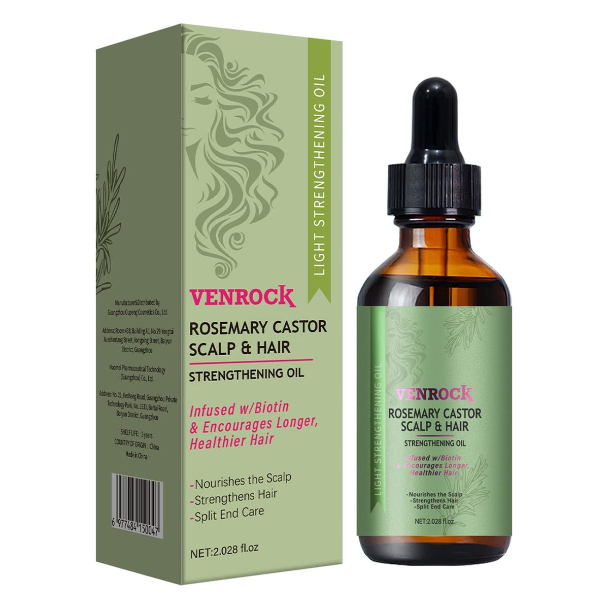 Venrock front packaging showing bottle and label for clear product identification and trust