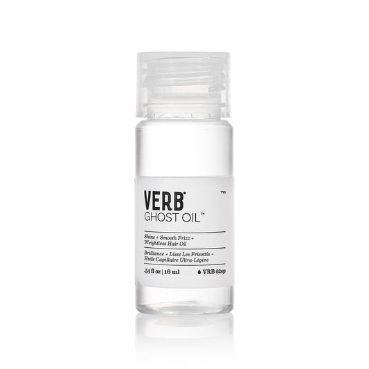VERB Ghost Oil front bottle view showing sleek packaging and lightweight benefits