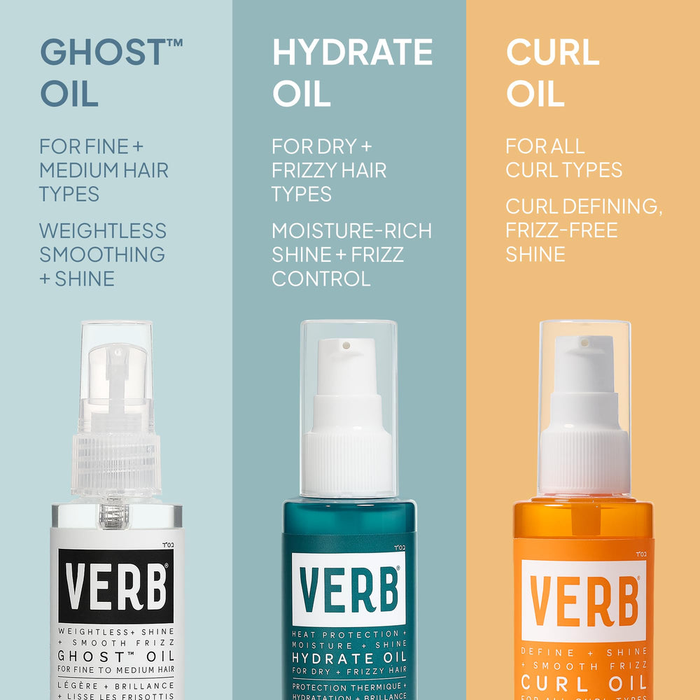 VERB Ghost Oil label close-up showing ingredient callouts and clean formulation