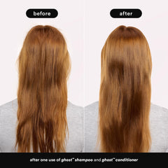 VERB Ghost Shampoo and Conditioner closeup showing gentle cleansing benefit