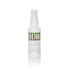 VERB front packaging of Glossy Shine Spray showing bottle and branding for quick recognition and shelf appeal