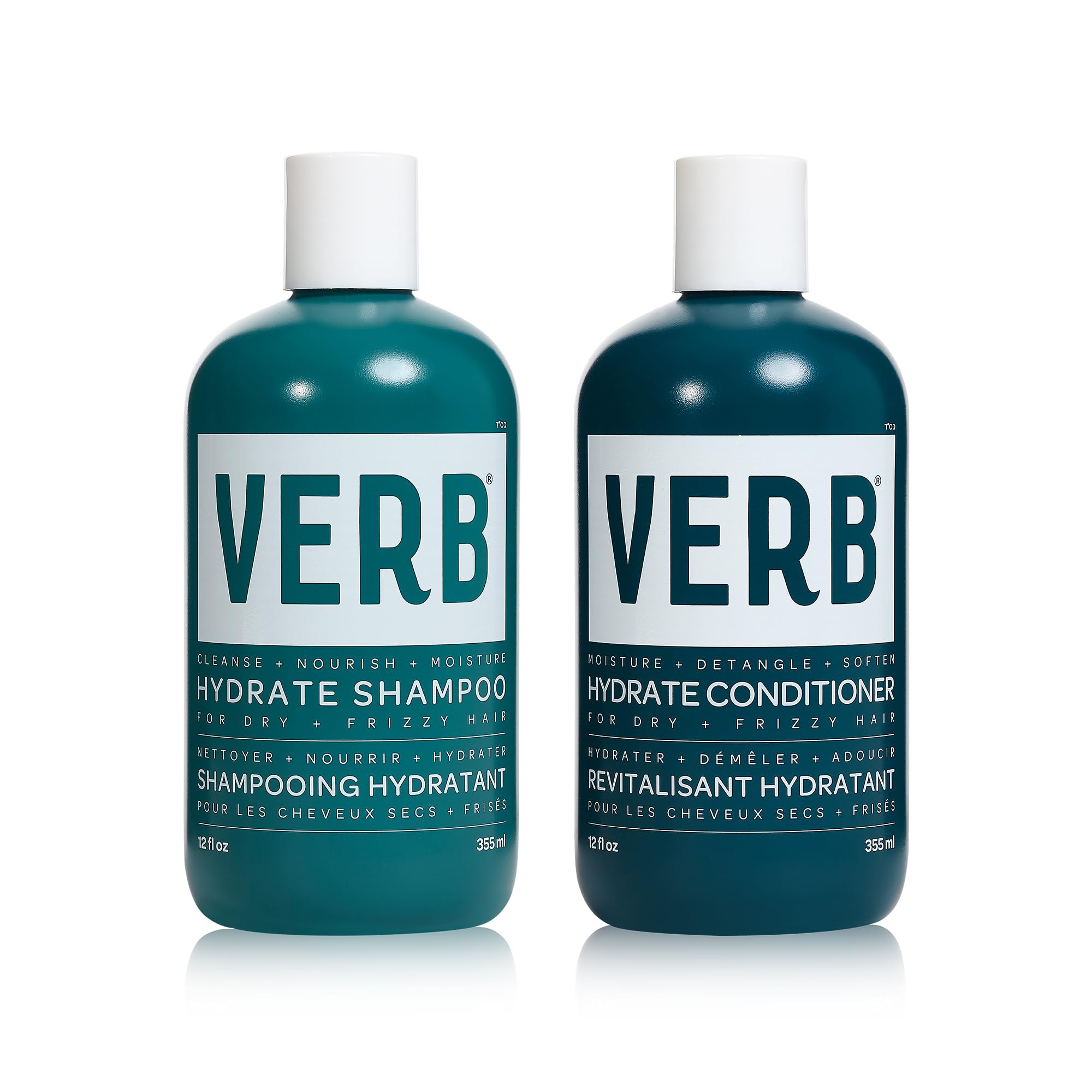 Verb hydrate duo front packaging shows both bottles and benefits