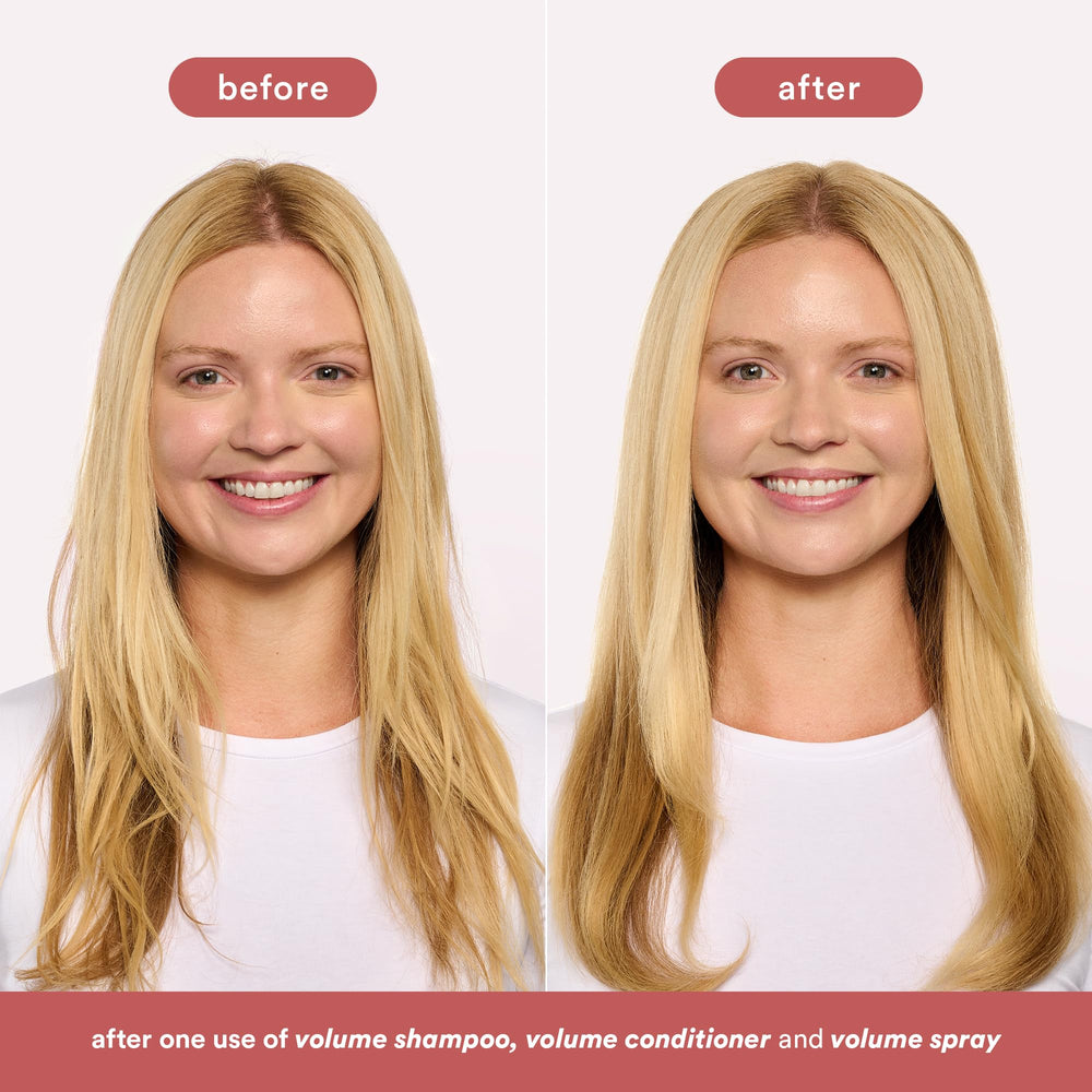 VERB volume conditioner applied to mid-lengths and ends for lift and detangling
