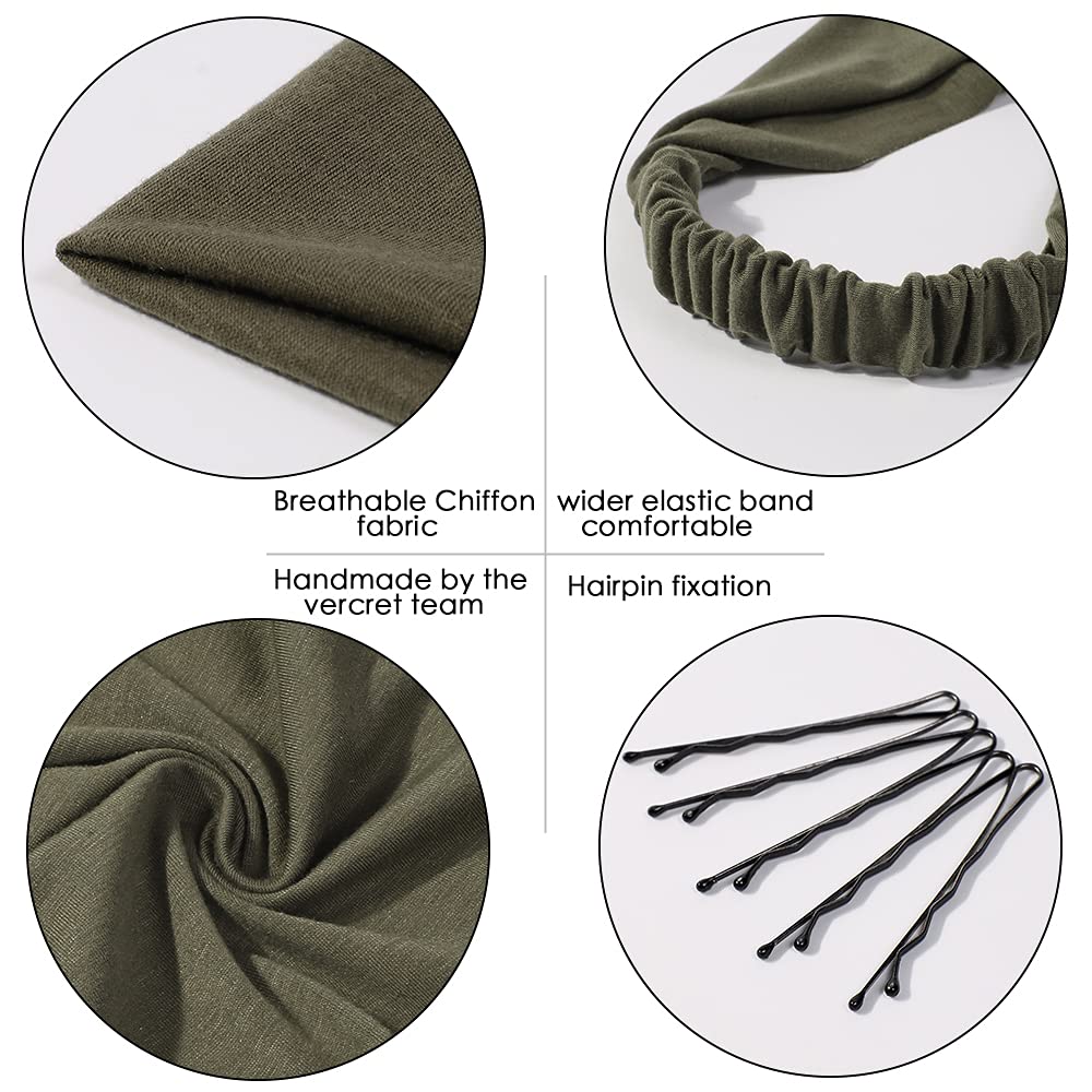 Vercret small clip detail on headscarf demonstrating secure hold during activity