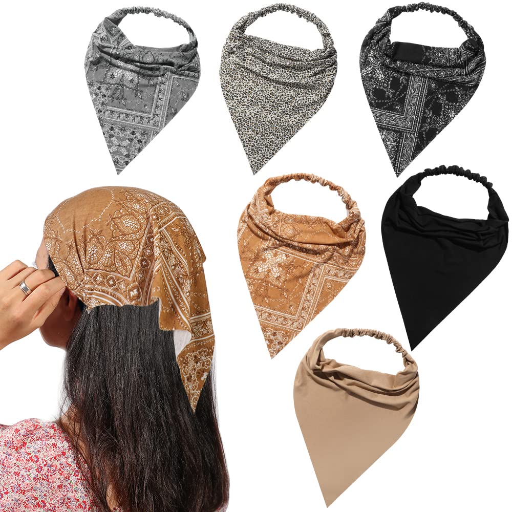 Vercret front packaging showing six colorful bandanas and included clips for easy wear