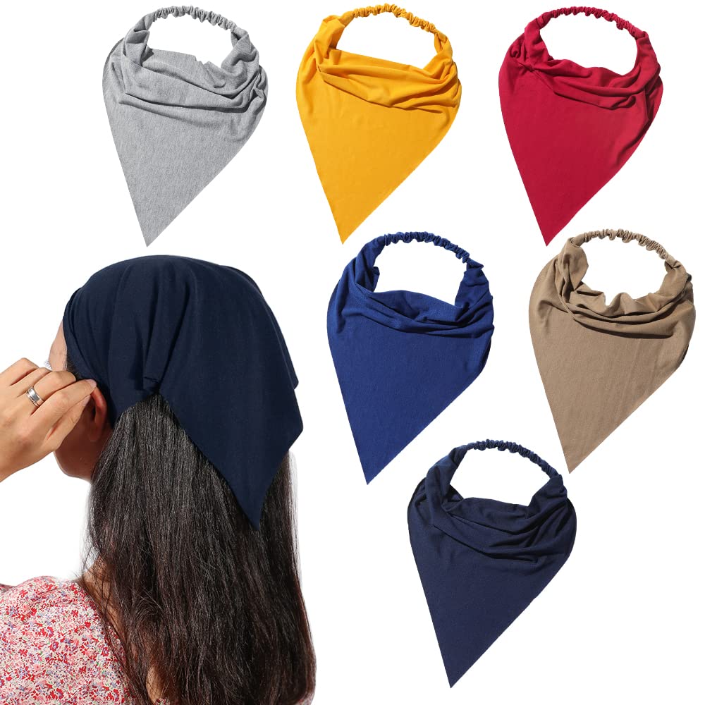 Vercret front packaging of six colorful kerchiefs showing variety and convenience