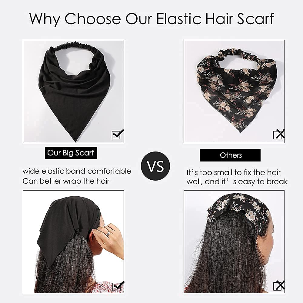 Vercret scarf in use with ponytail showing reliable hold during activity