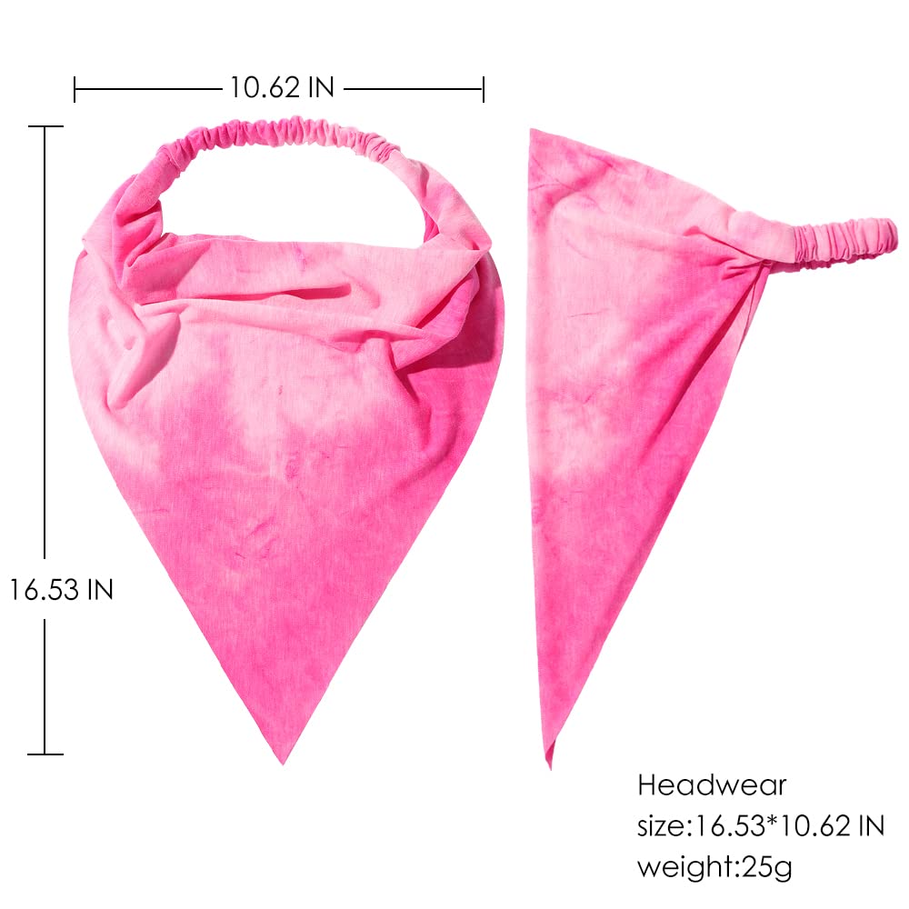 Vercret scarf held in hand showing large triangle size for full coverage