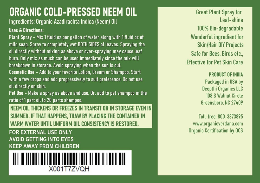 Verdana neem oil being poured into a bowl for mixing benefit