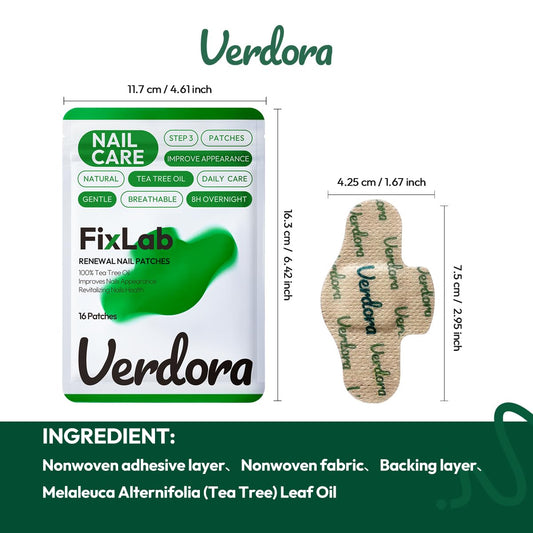 VERDORA open blister pack with one patch visible and ready
