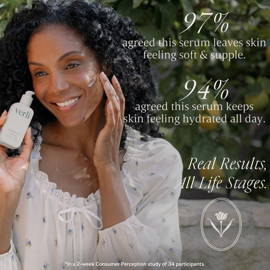 Verli label and pump detail highlighting clean formulation benefits