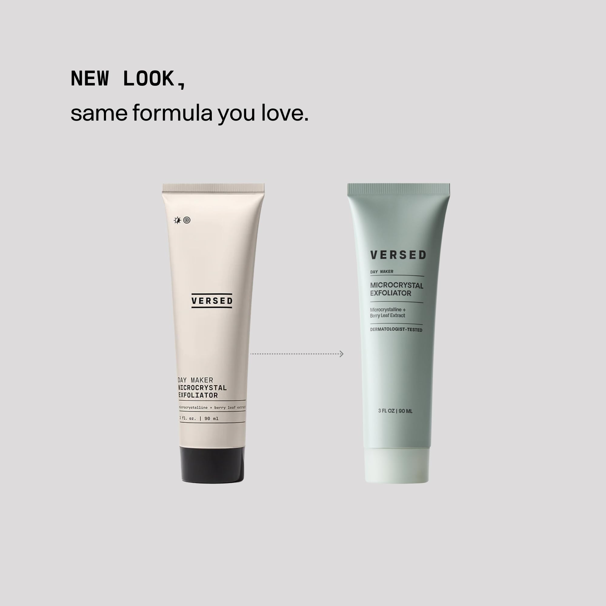 Versed Day Maker with jojoba seeds to show nourishing oil and skin-softening benefit