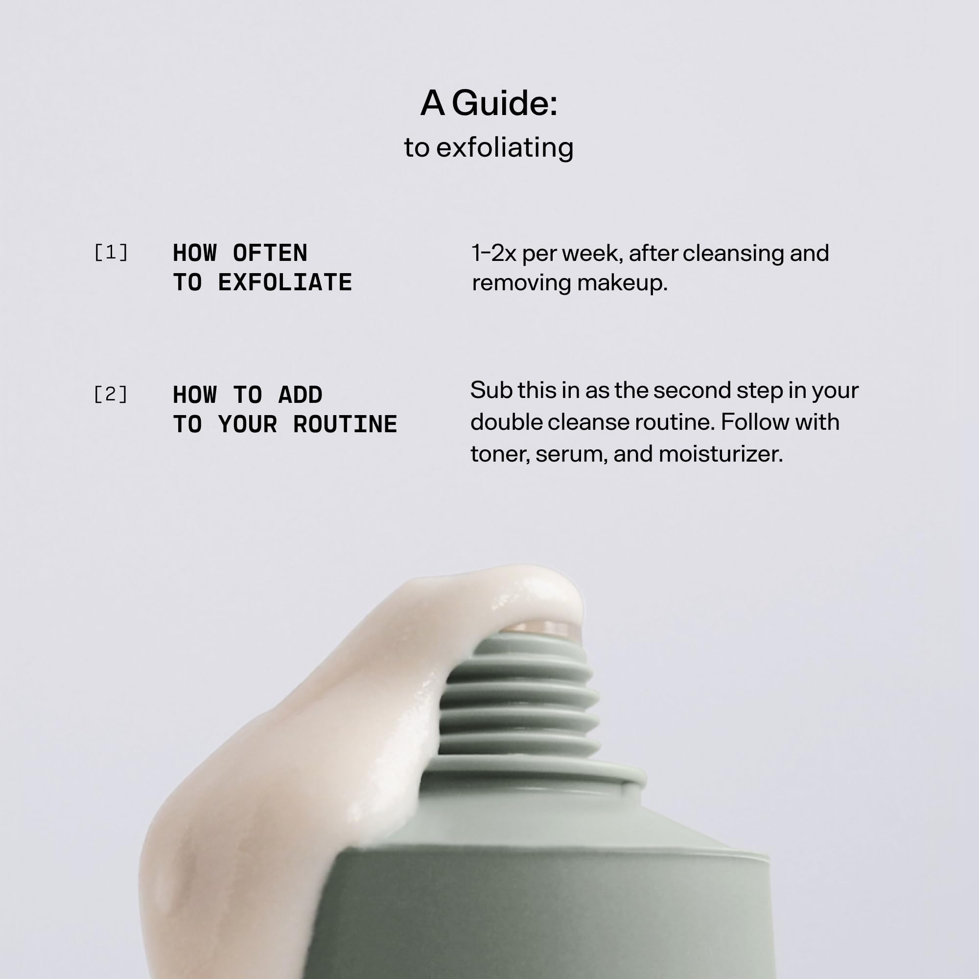 Versed Day Maker small amount on fingertip showing application and smooth glide benefit