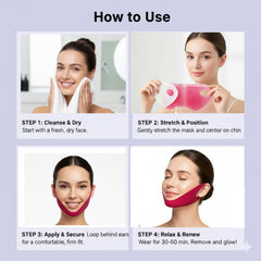 Versha mask in hand to show size and flexible design