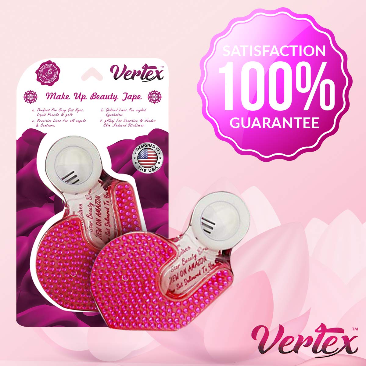 Vertex lifestyle in a makeup bag ready for travel with tidy application benefit