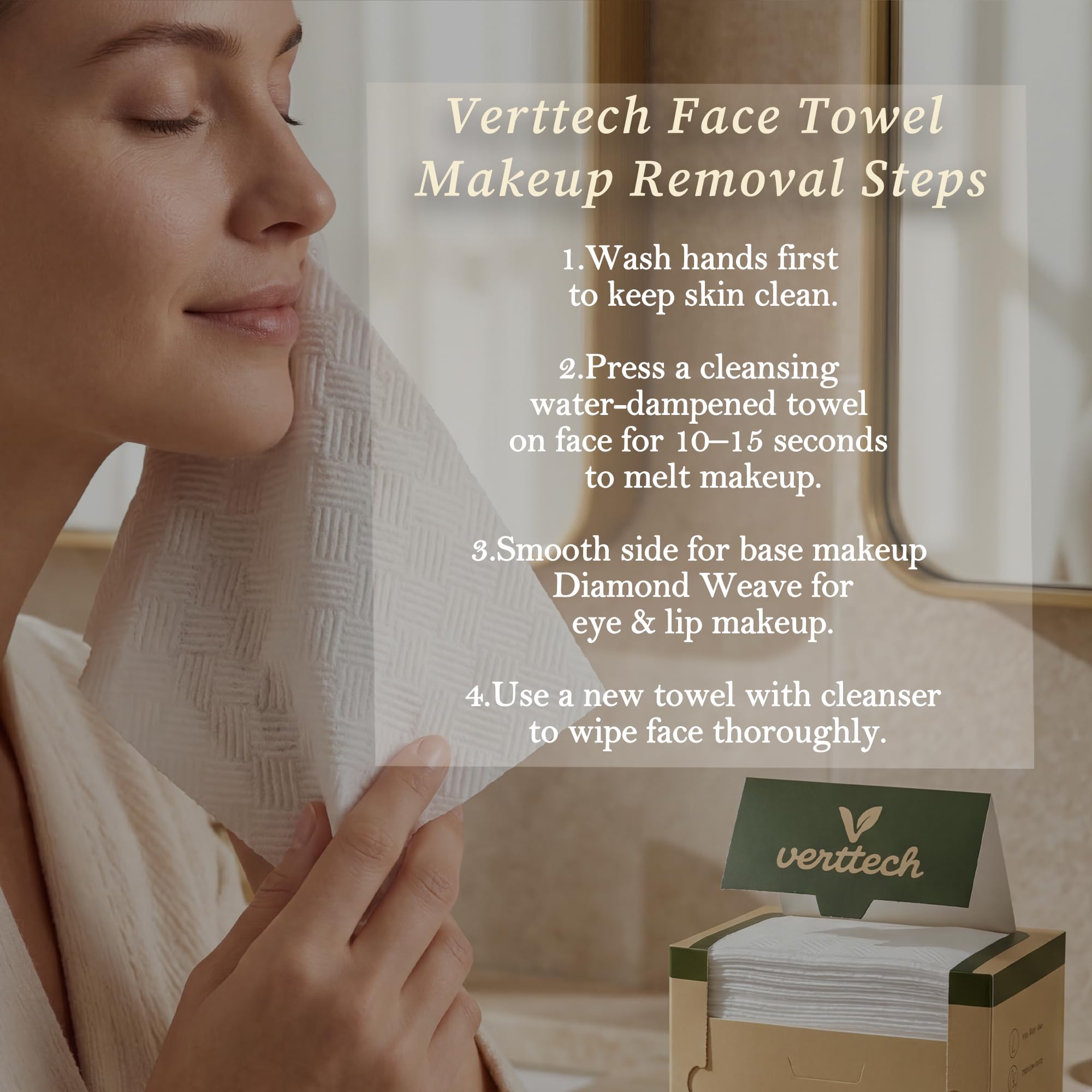 verttech towels displayed in a clean bathroom setting for convenient daily use