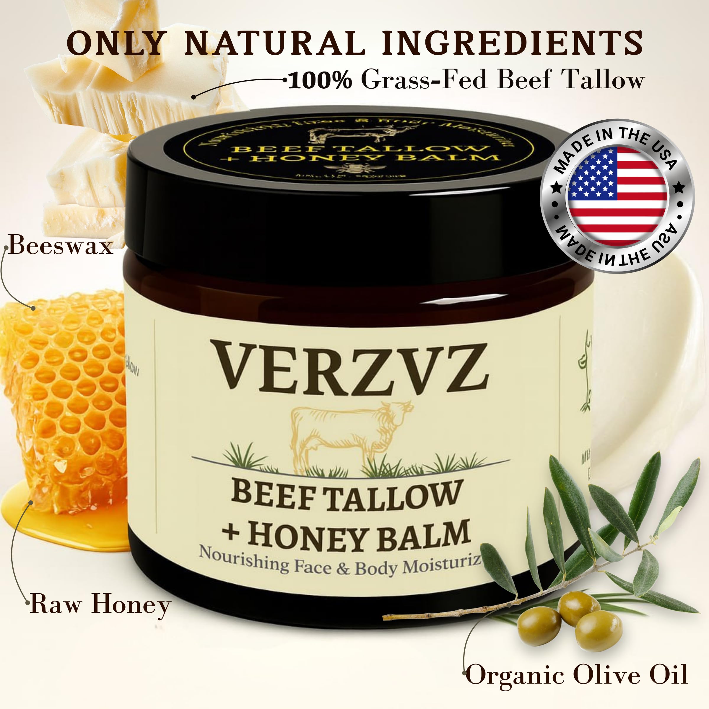 VERZVZ balm applied on hand for quick deep hydration